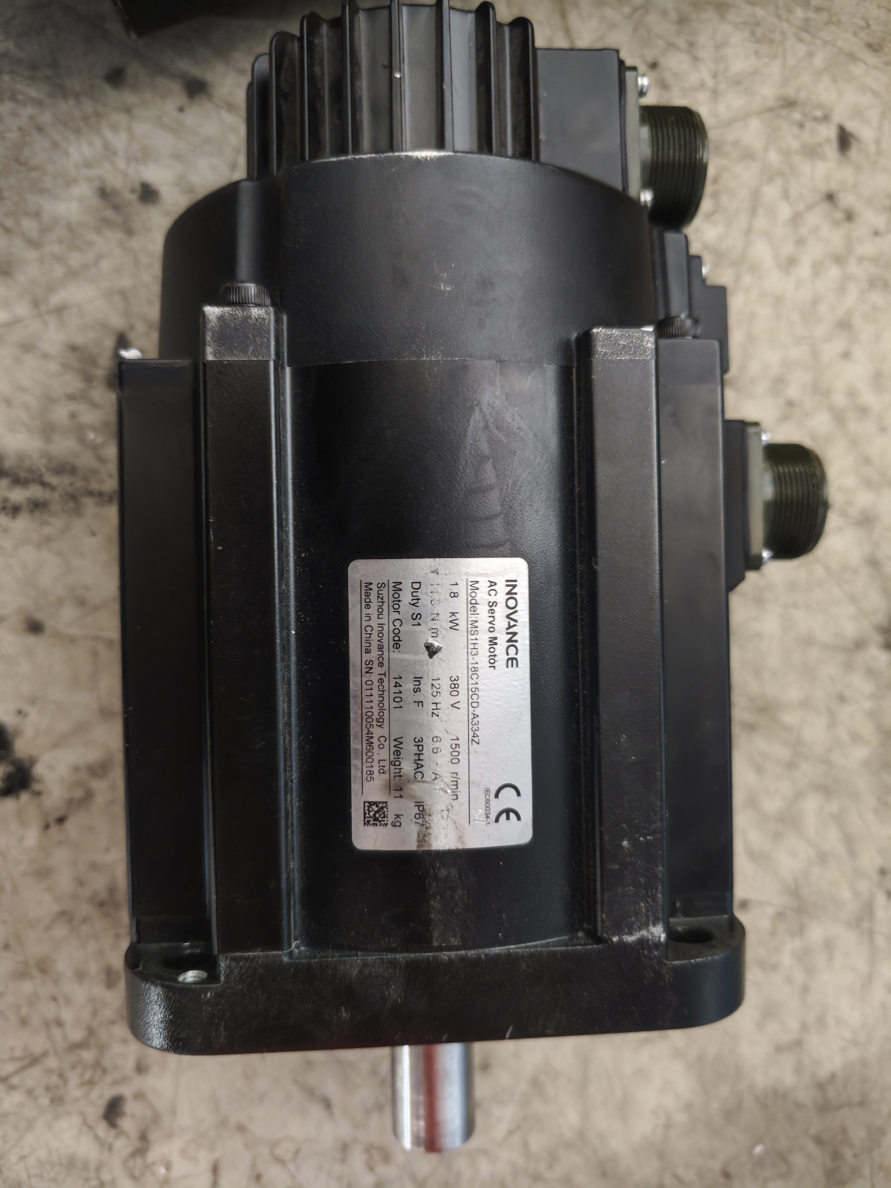 汇川MS1H3-18C15CD-A334Z电机刹车打不开处理办法